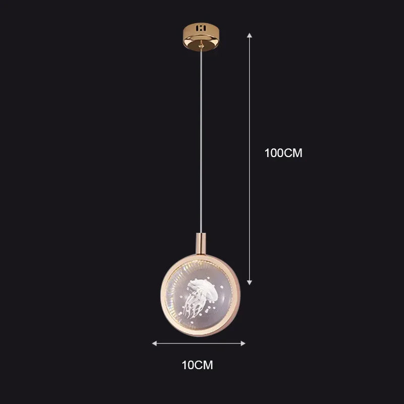 Elegant Glass Drop Pendant Light