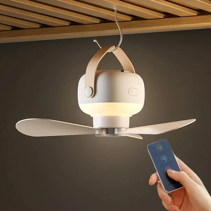 Quiet Rechargeable Ceiling Fan with Remote Control - Cofik