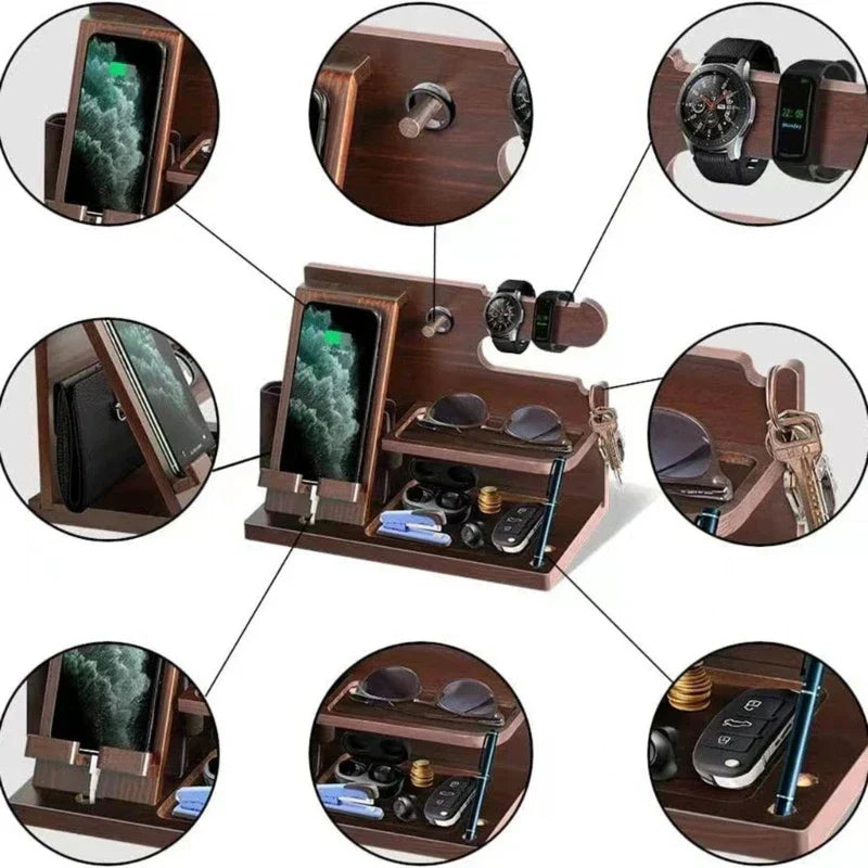 Bedside Phone Charging Station Holder