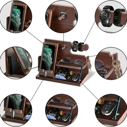 Bedside Phone Charging Station Holder