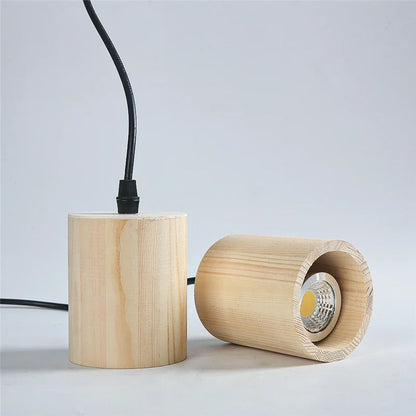 Rustic Wood Pendant Lamp