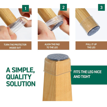 Furniture Floor Saver Silicone Chair Leg Caps