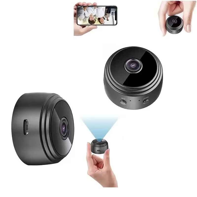 Compact 1080p Wi-Fi Home Security Camera with Night Vision