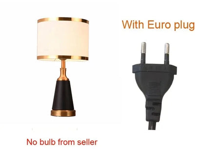Luxury Gold Metal LED Bedside Table Lamp