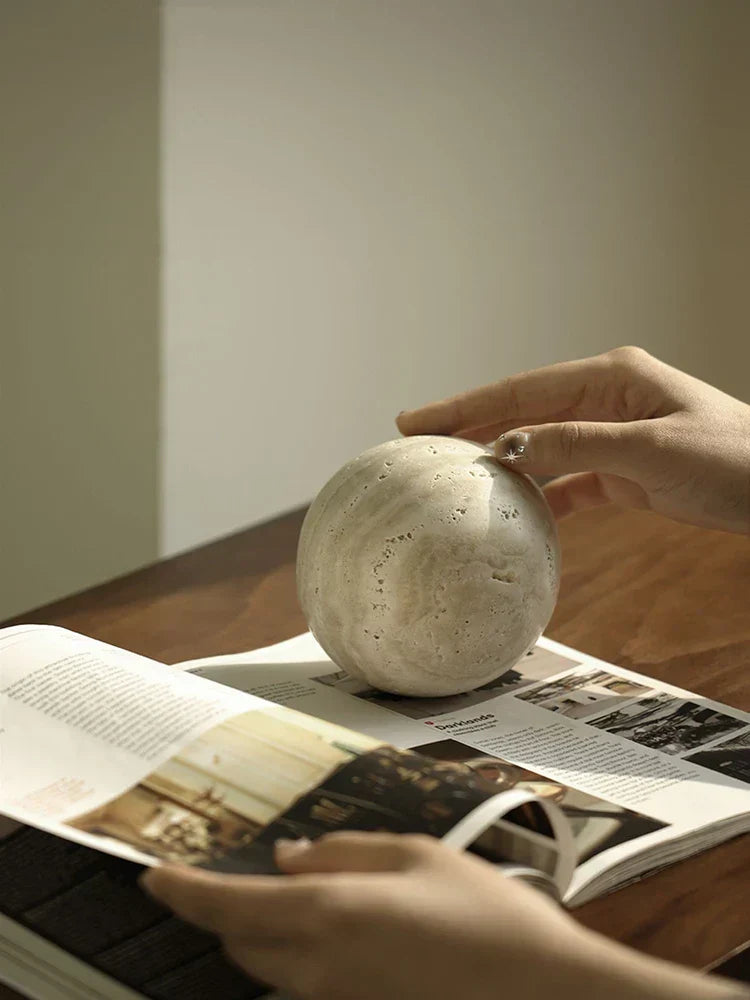 Real Marble Decorative Sphere Ornament