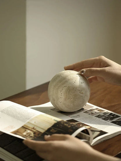 Real Marble Decorative Sphere Ornament