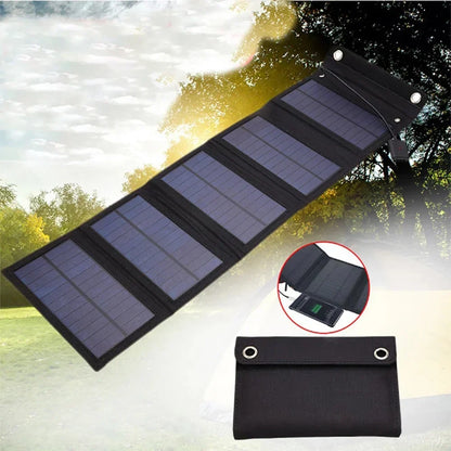 Portable Solar Charger 30W Waterproof Panel - Cofik