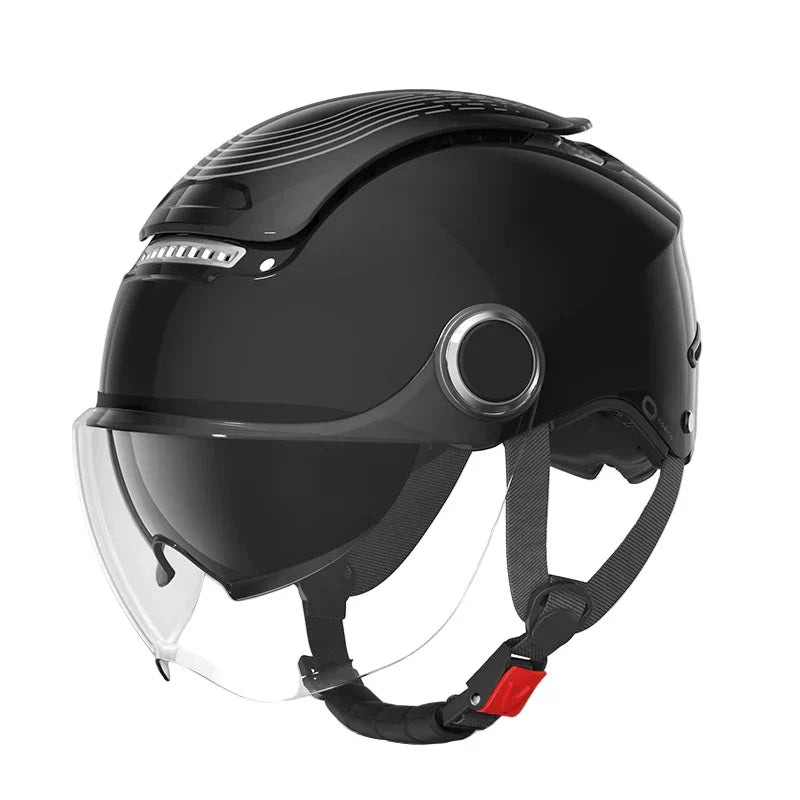 Lightweight Open Face Motorbike Helmet with Dual Visor