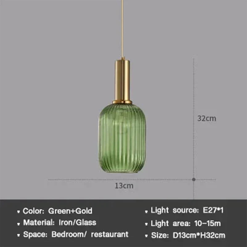 Sleek Glass Pendant Lighting Fixture
