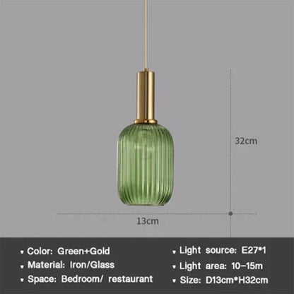 Sleek Glass Pendant Lighting Fixture