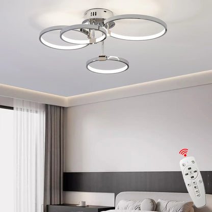 Bright Adjustable LED Chandelier Light with Remote