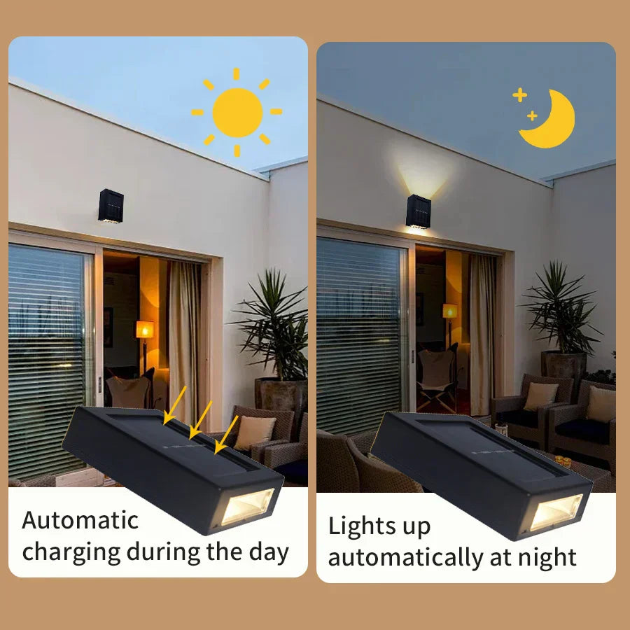 Outdoor Solar Powered Wall Lamp - Cofik