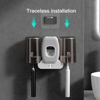 UV Sanitizing Toothbrush Holder with Auto Dispenser