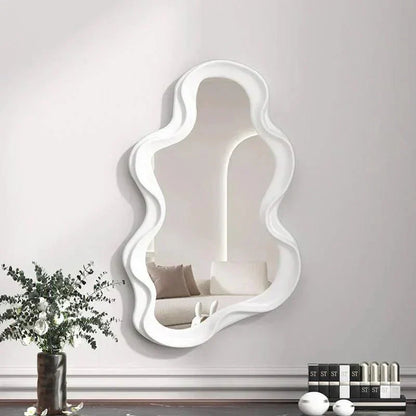 Round Cloud Wall Mirror for Home Decor - Cofik