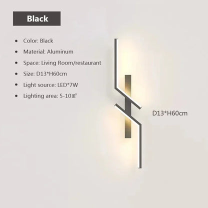 Slim LED Wall Light - Adjustable Dimmable Lamp