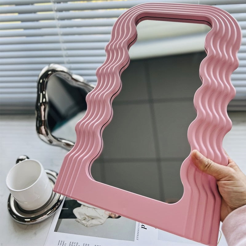 Vintage Wave Resistant Wall Mirror