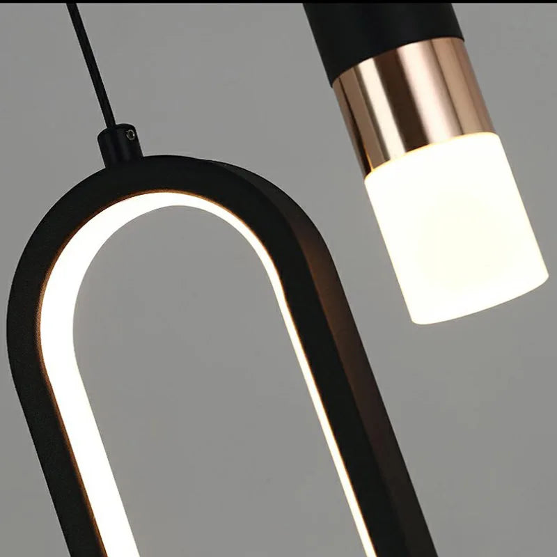 Sleek Contemporary LED Hanging Light Fixture