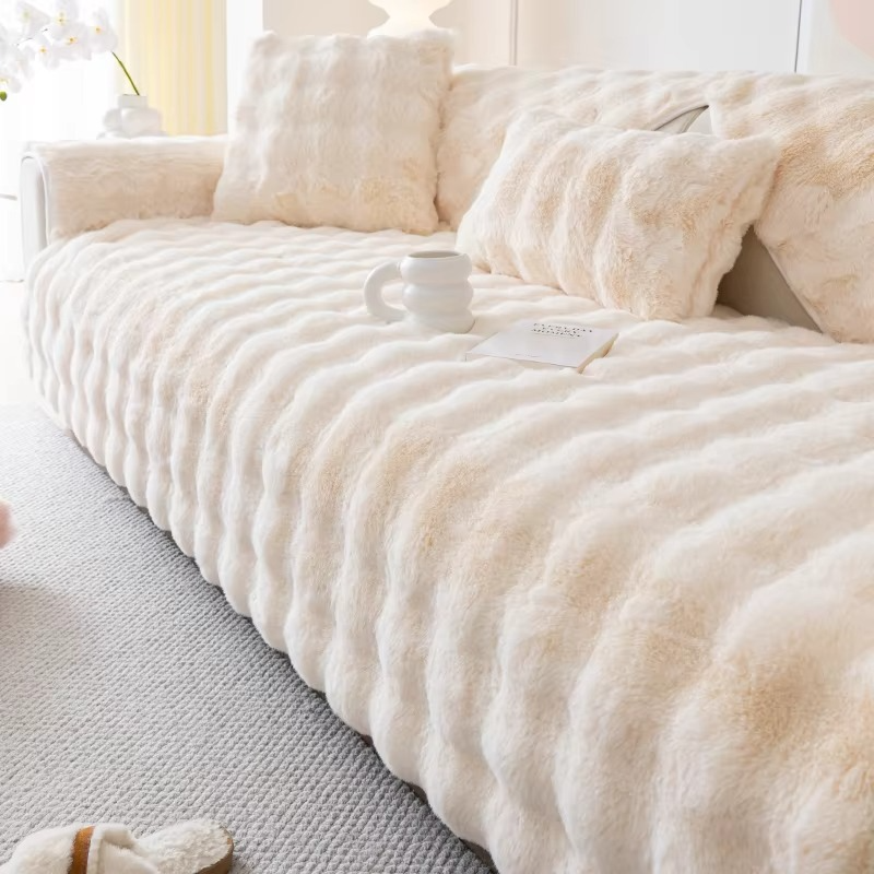 Soft Velvet Couch Slipcover - Cofik