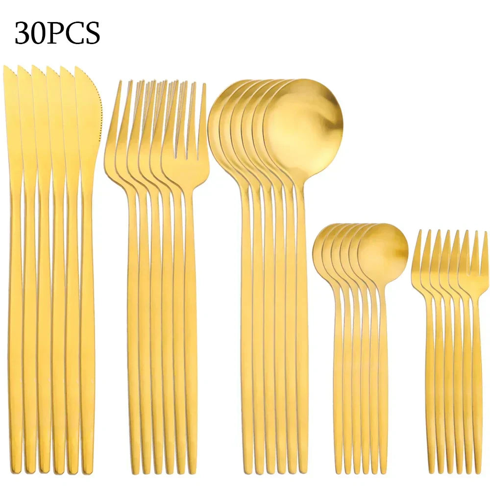 Elegant Table Cutlery 30 Piece Set