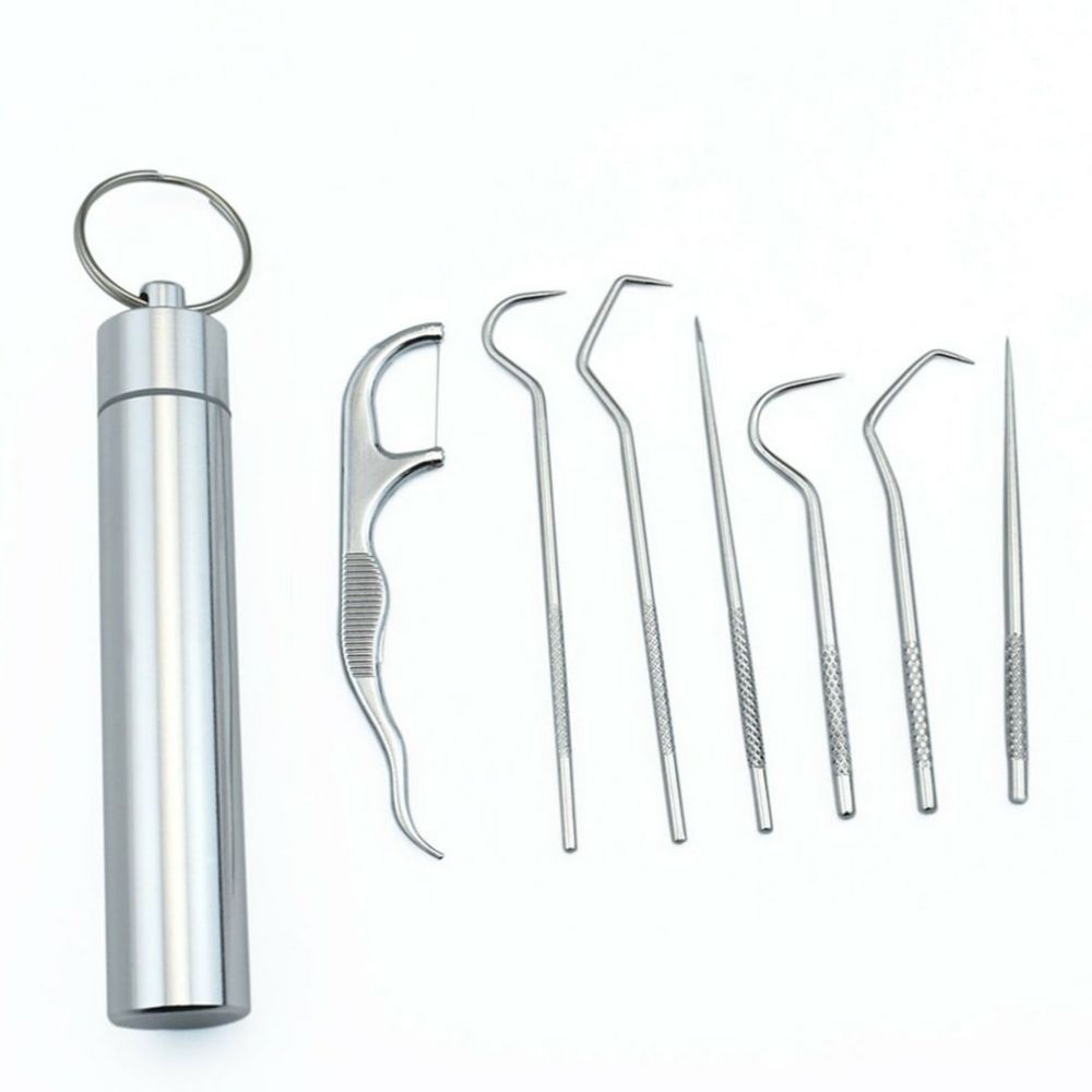 Premium 7 Piece Metal Toothpick Set