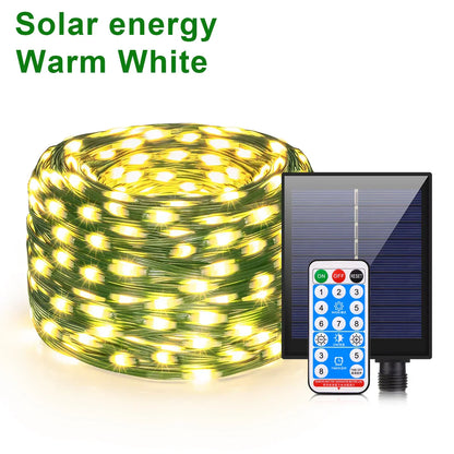 Outdoor Solar Fairy Lights 100M Waterproof Extra Bright LEDs
