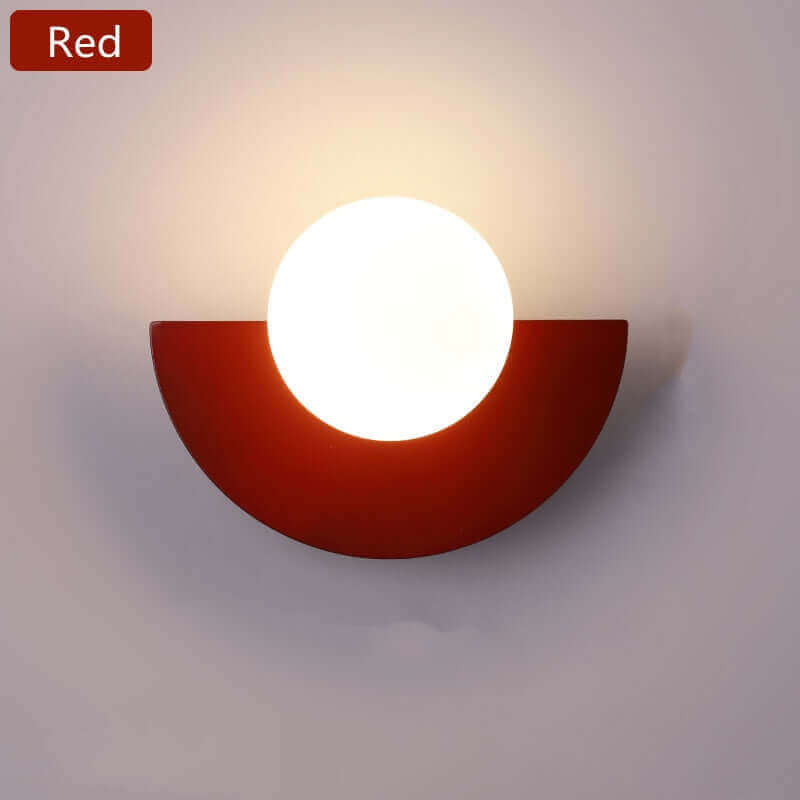Round Metallic Wall Lamp