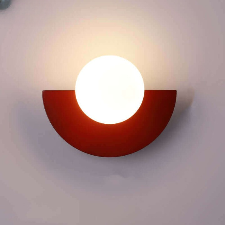 Elegant Half Moon Metal Wall Light