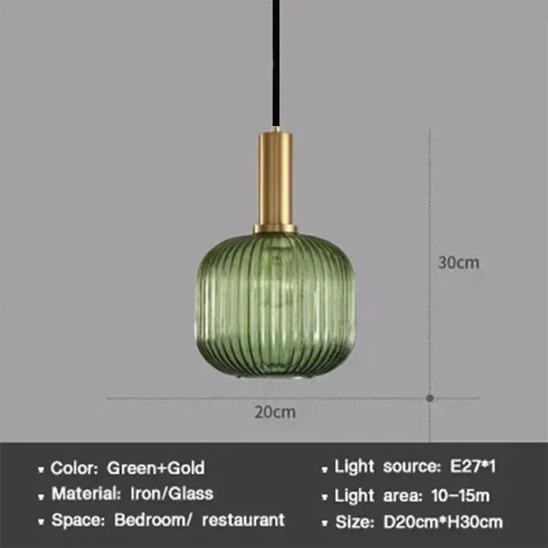Sleek Glass Pendant Lighting Fixture