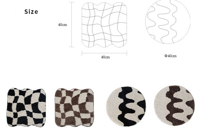 Comfortable Woven Grid Chair Pad