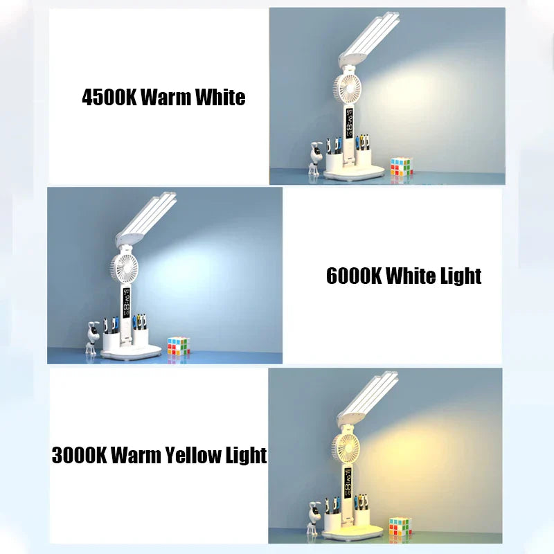 Space Saving 3-in-1 LED Desk Lamp