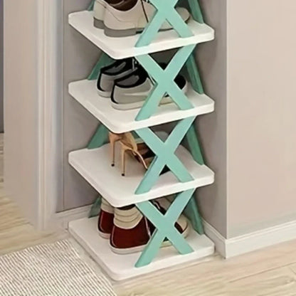 Space Saving Stackable Shoe Rack Organizer