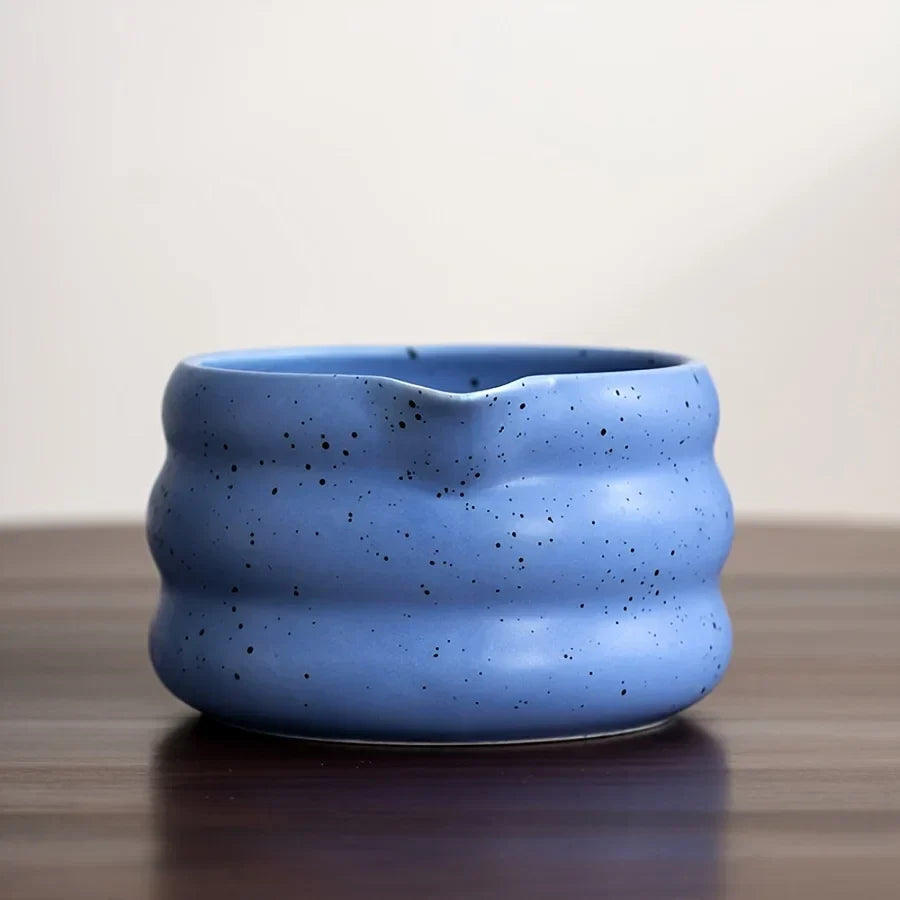 Authentic Green Tea Ceramic Bowl 4.5 Inch Traditional Style