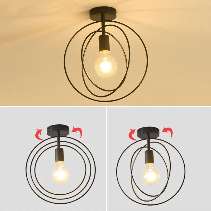 Sleek Bronze Metal Pendant Light