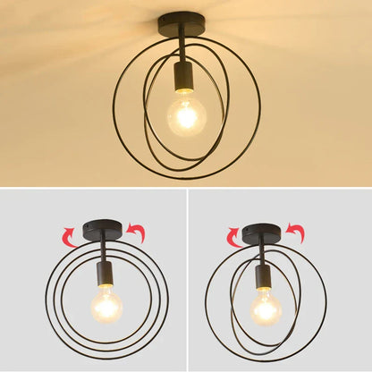 Sleek Bronze Metal Pendant Light