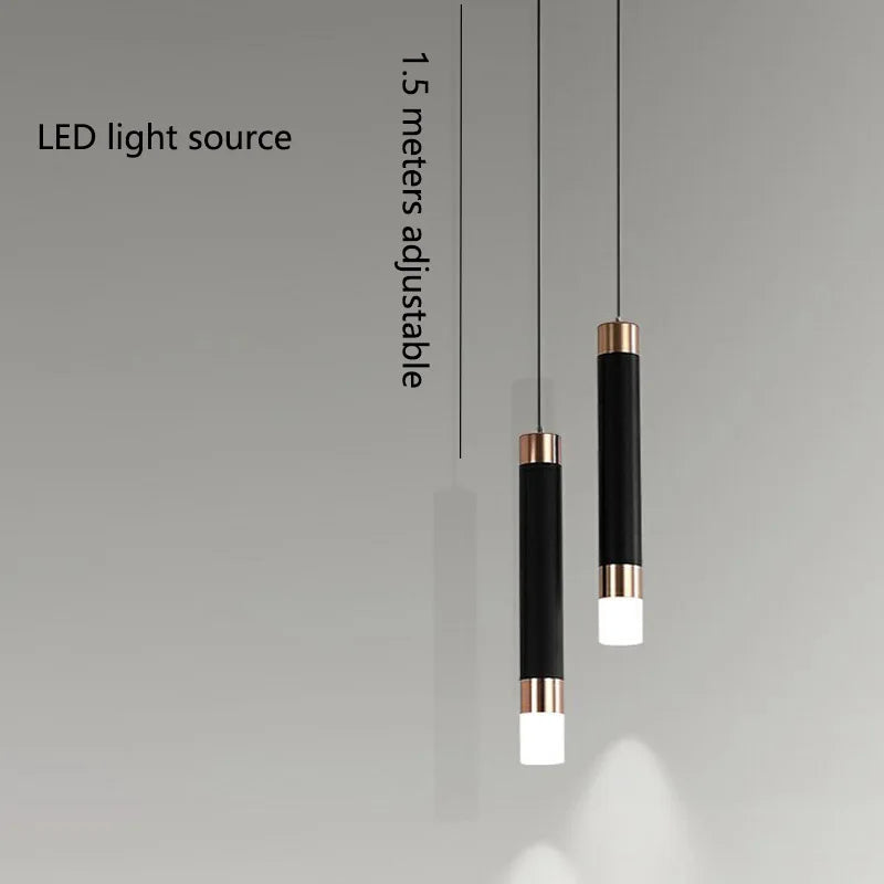 Sleek Contemporary LED Hanging Light Fixture
