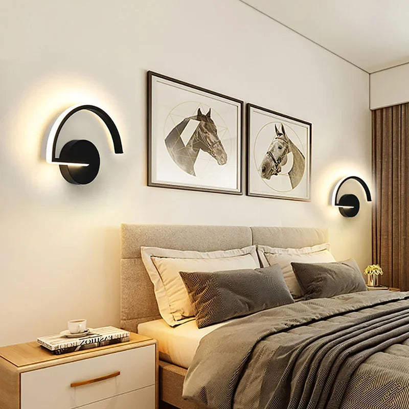 Contemporary LED Bedside Wall Light Fixture