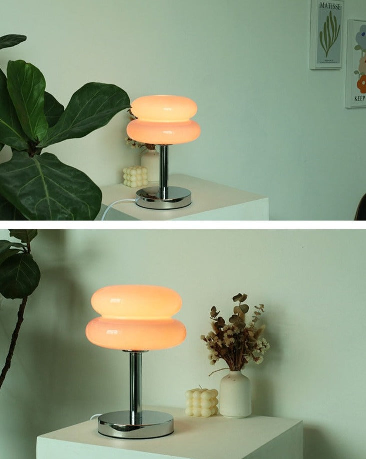 Vintage Glass Table Dimmable Lamp