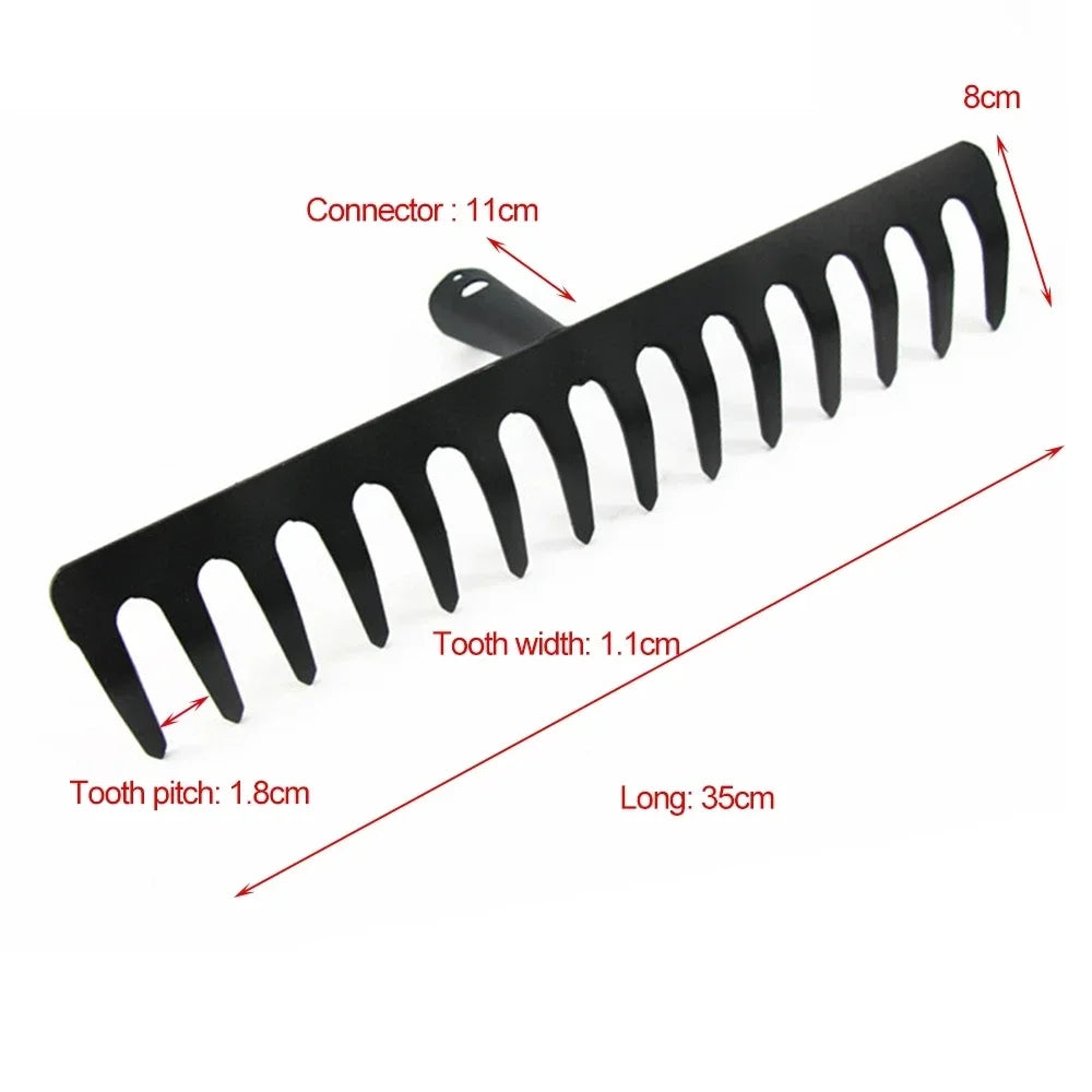 Heavy Duty Stainless Steel Garden Rake Tool