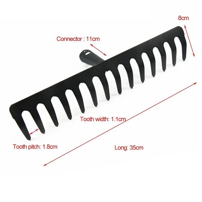 Heavy Duty Stainless Steel Garden Rake Tool