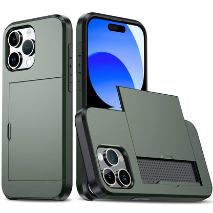 Thin iPhone Case with Card Slot and Full Protection