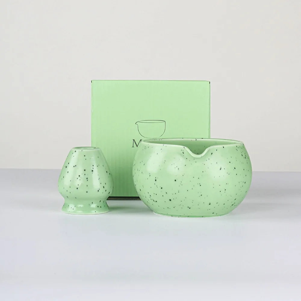 Traditional Japanese Green Tea Ceramic Bowl