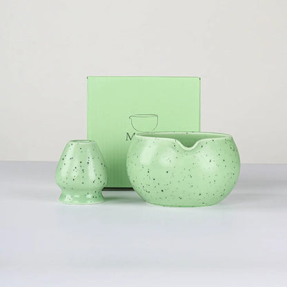 Traditional Japanese Green Tea Ceramic Bowl
