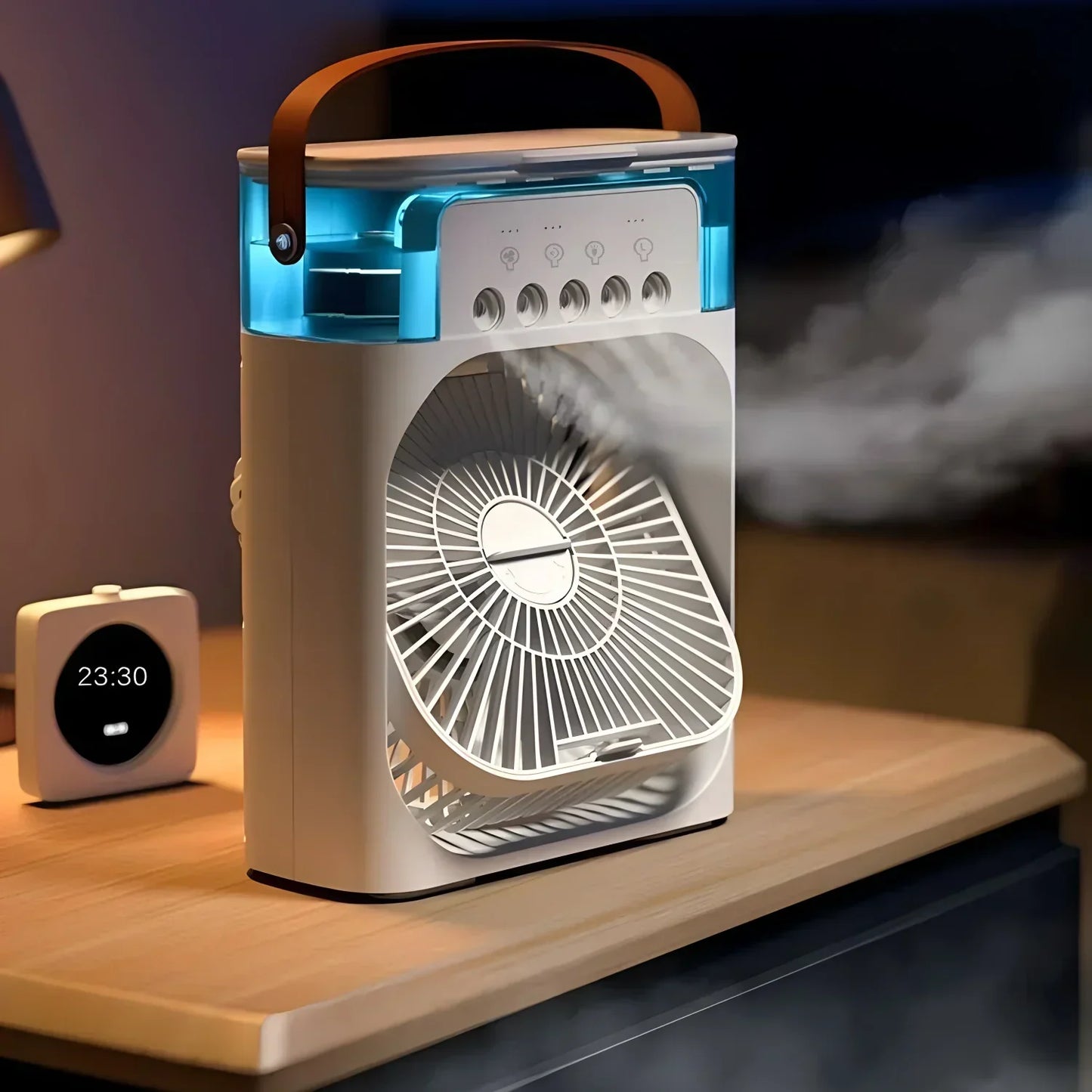 Compact Air Cooler Fan with Colorful LED Light