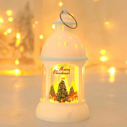 Festive Holiday LED Santa Lanterns