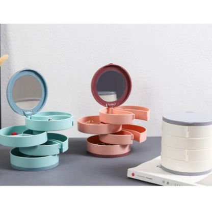 Spinning Stackable Jewelry Display Case