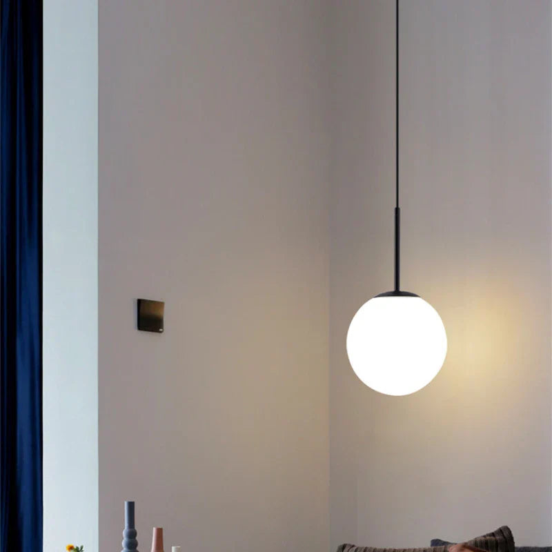 Sleek Glass Globe Pendant Lighting Fixture