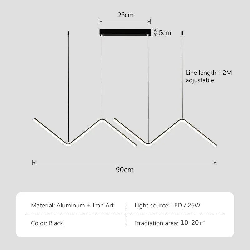 Stylish Gold Pendant Lamp with Remote Control