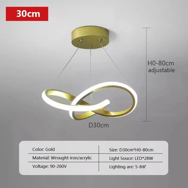 Contemporary Silver Pendant Light