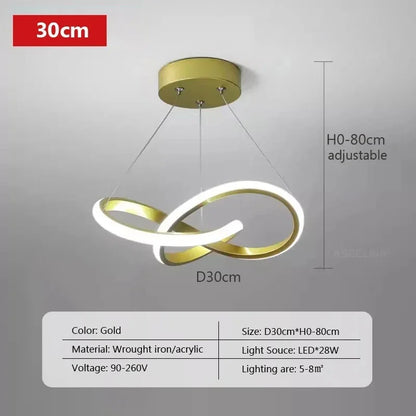 Contemporary Silver Pendant Light
