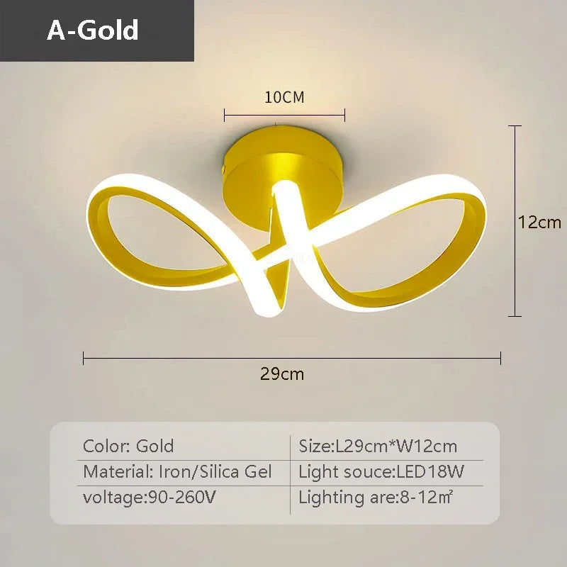 Simple LED Ceiling Lamp - Sleek Linear Light Fixture